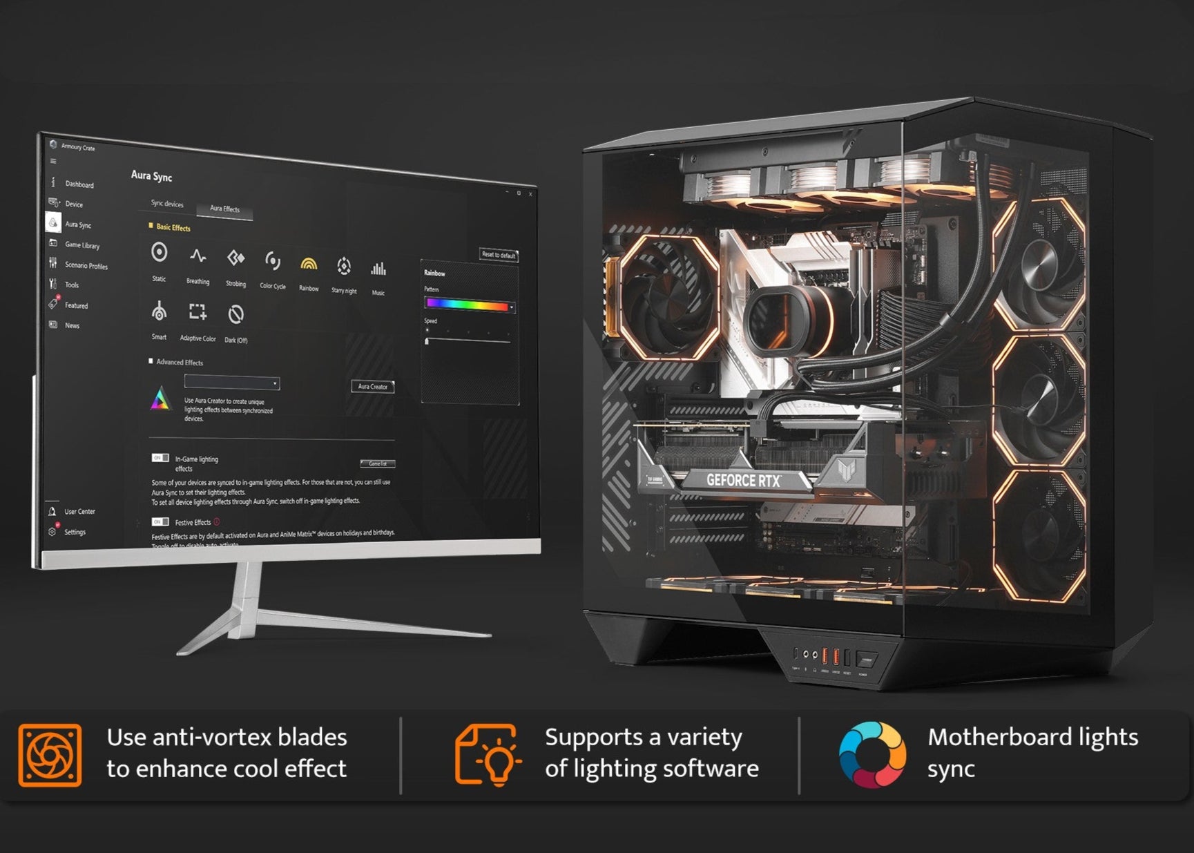 DY470 Full-Tower ATX Gaming PC Case