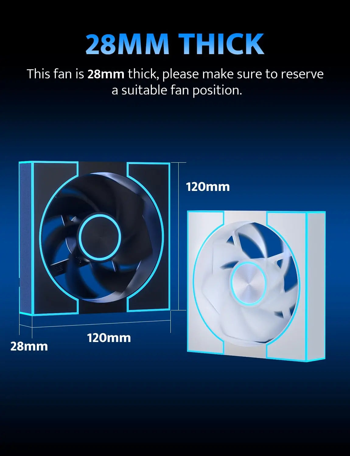 DM8 LINE ARGB PC Case Reverse Fans
