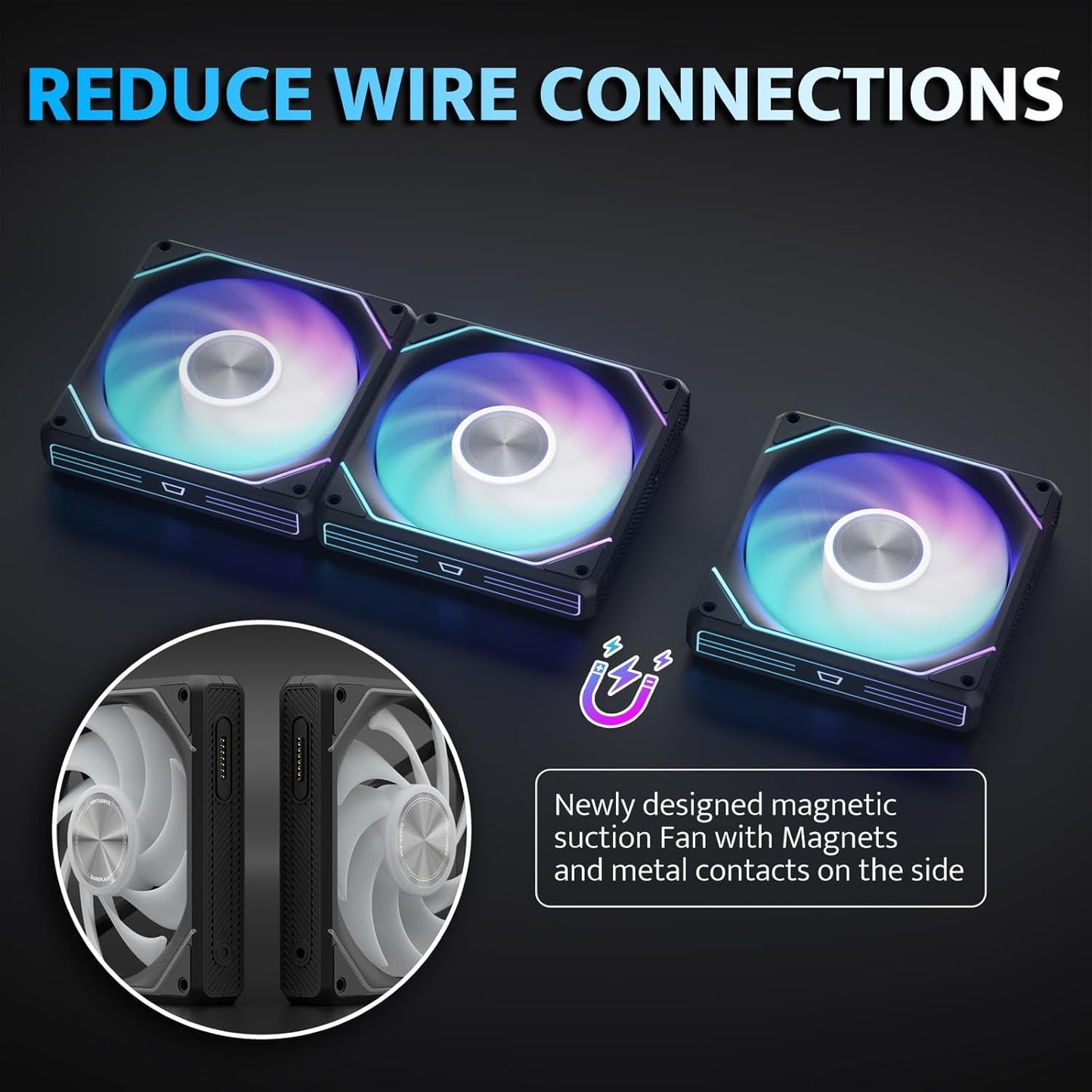 G24 Magnetic ARGB Case Fans (120mm)