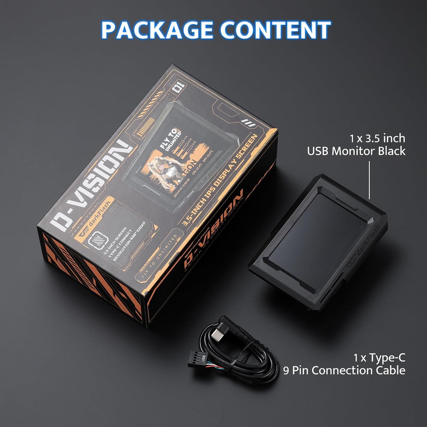 3.5in AIO Display Screen Upgrade Kit LCD Screen