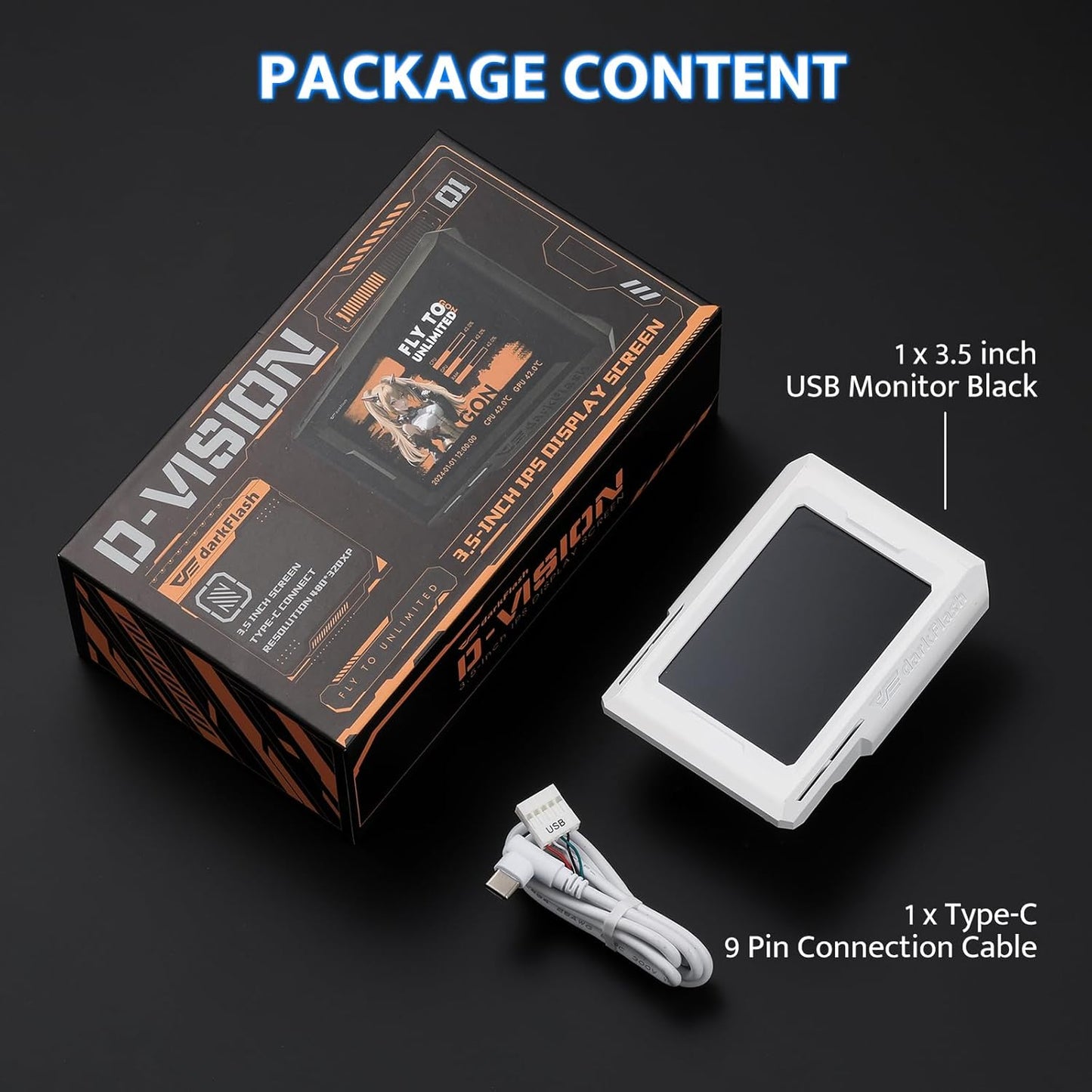 3.5in AIO Display Screen Upgrade Kit LCD Screen