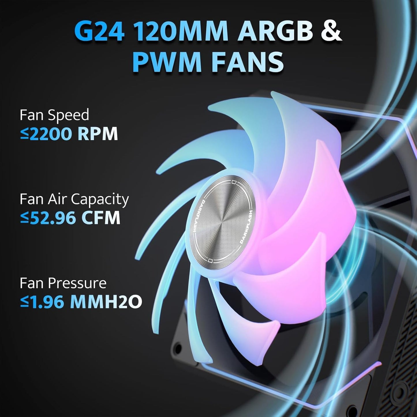 G24 Magnetic ARGB Case Fans (120mm)