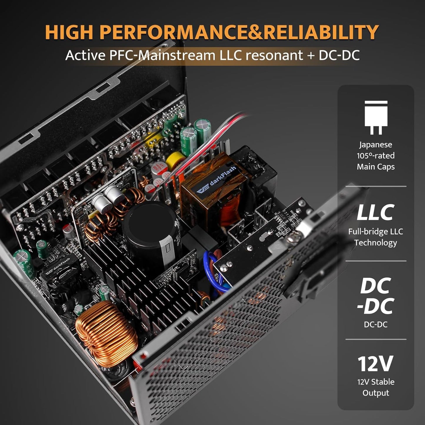 PMT1250 Gold Fully Modular Power Supply