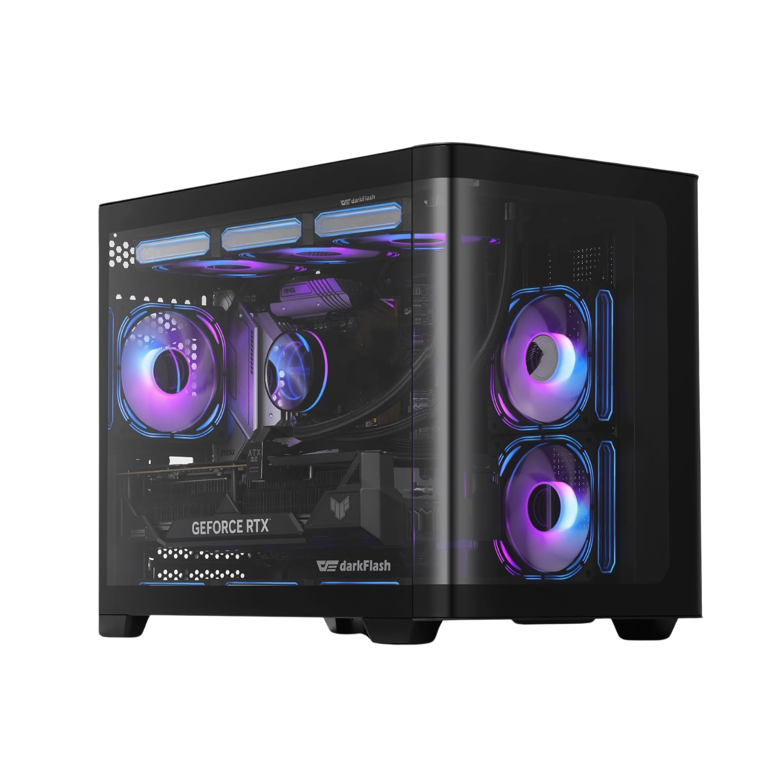 DPW90M Micro ATX Gaming PC Case-black