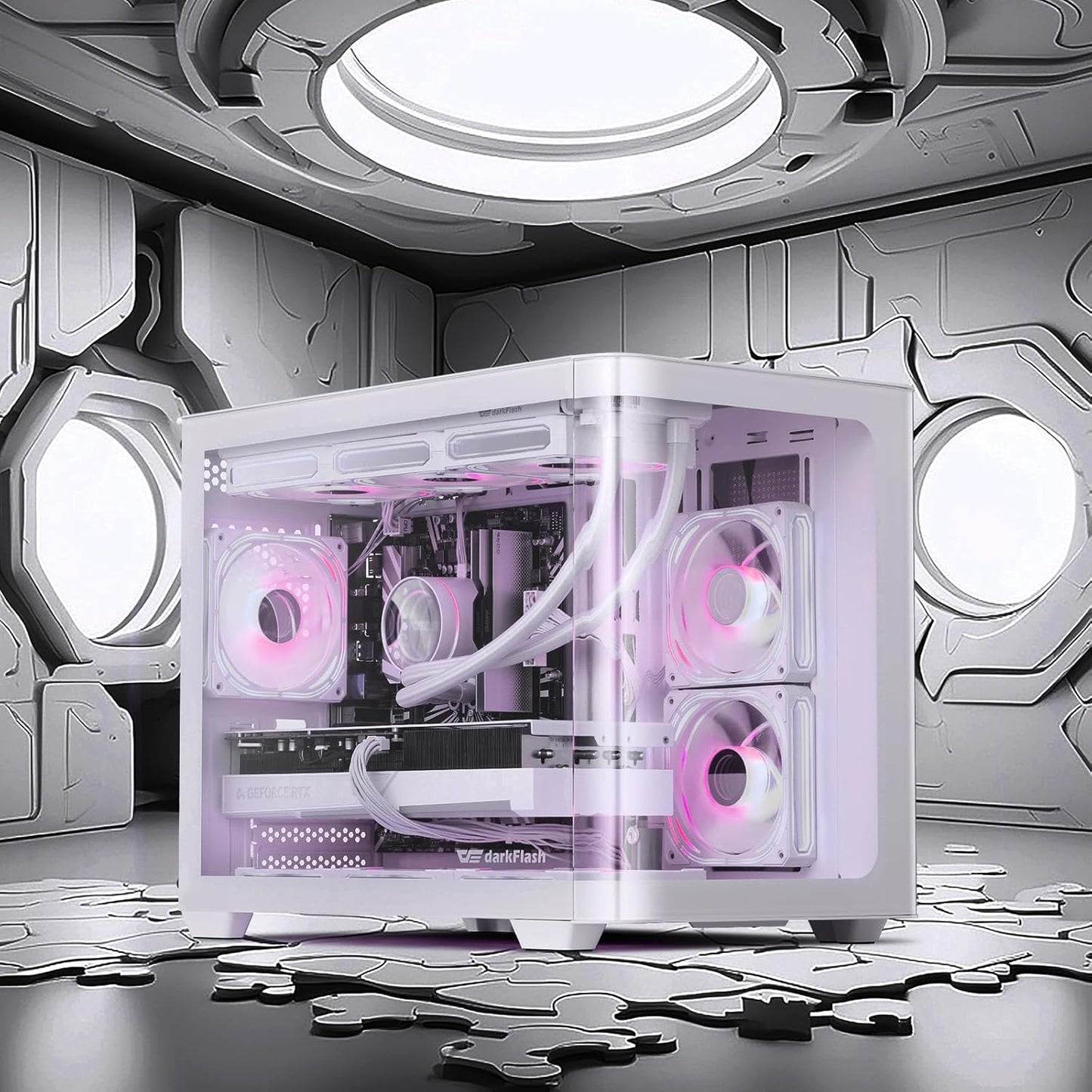 DPW90M Micro ATX Gaming PC Case-DARKFLASH