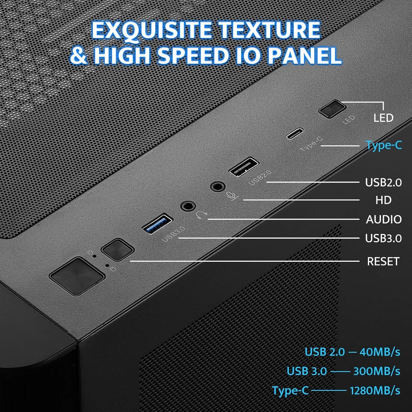 DPW90 ATX Mid-Tower Gaming PC Case-6