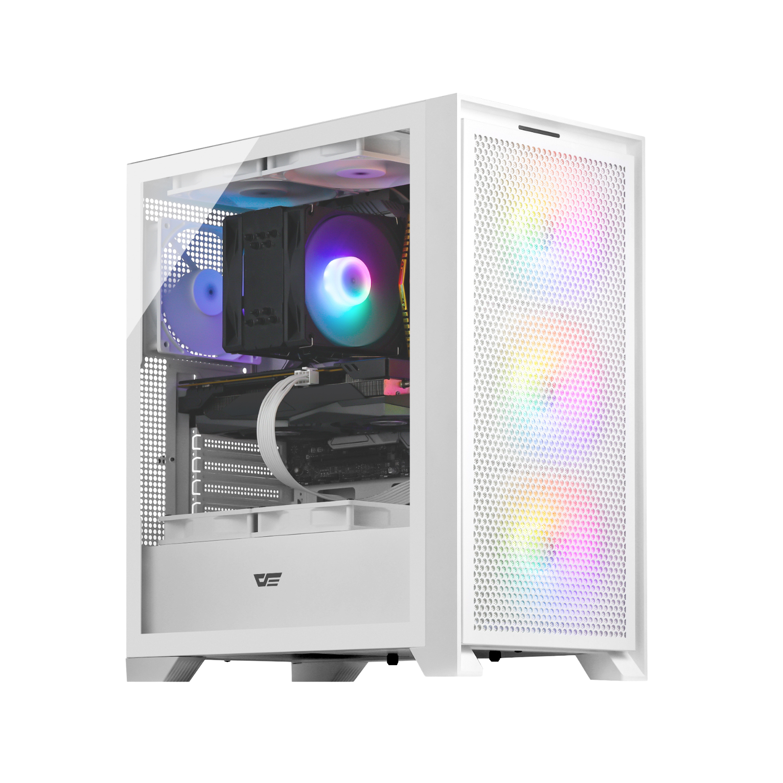DRX70 ATX Mid-Tower Gaming PC Case white