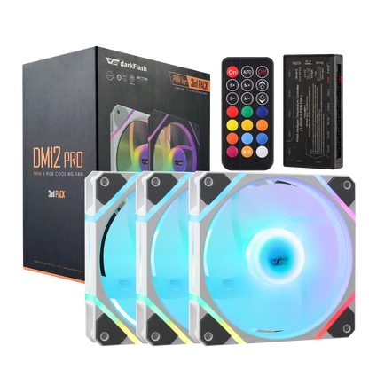 DM12PRO ARGB Case Fans with Controller Hub & Remote(120mm)