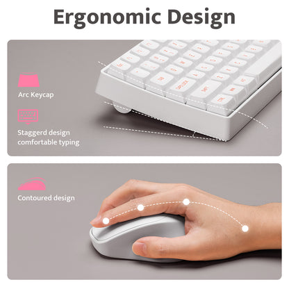 GK104 Wireless Mechanical Keyboard and Mouse Combo