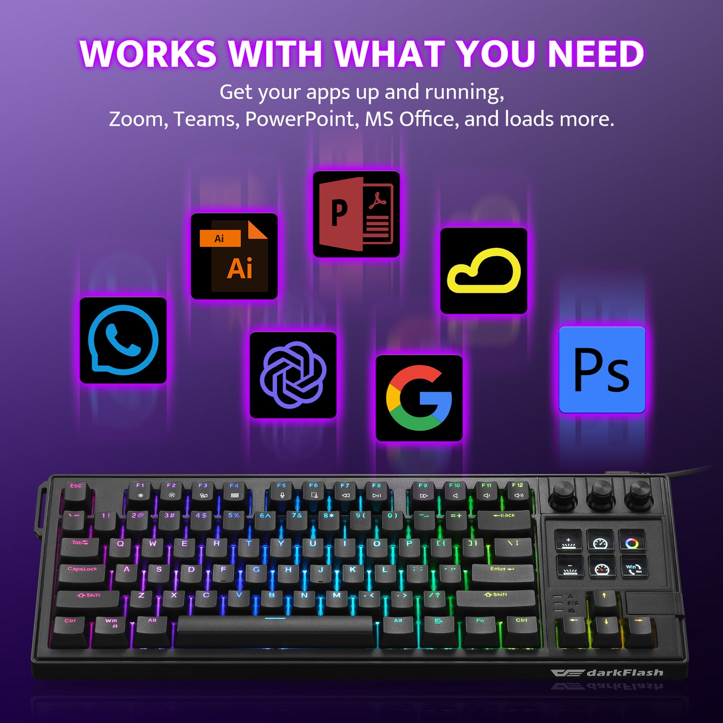 K87PRO TKL Mechanical RGB Gaming Keyboard
