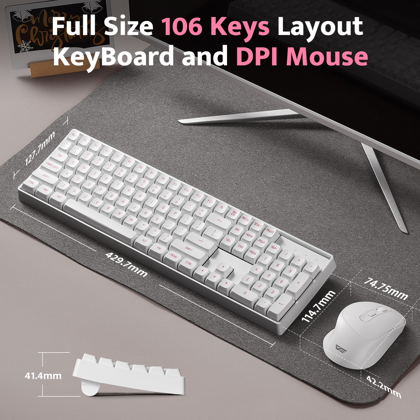 GK104 Wireless Mechanical Keyboard and Mouse Combo