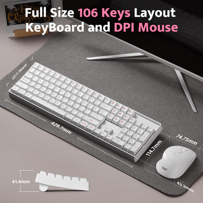 GK104 Wireless Mechanical Keyboard and Mouse Combo