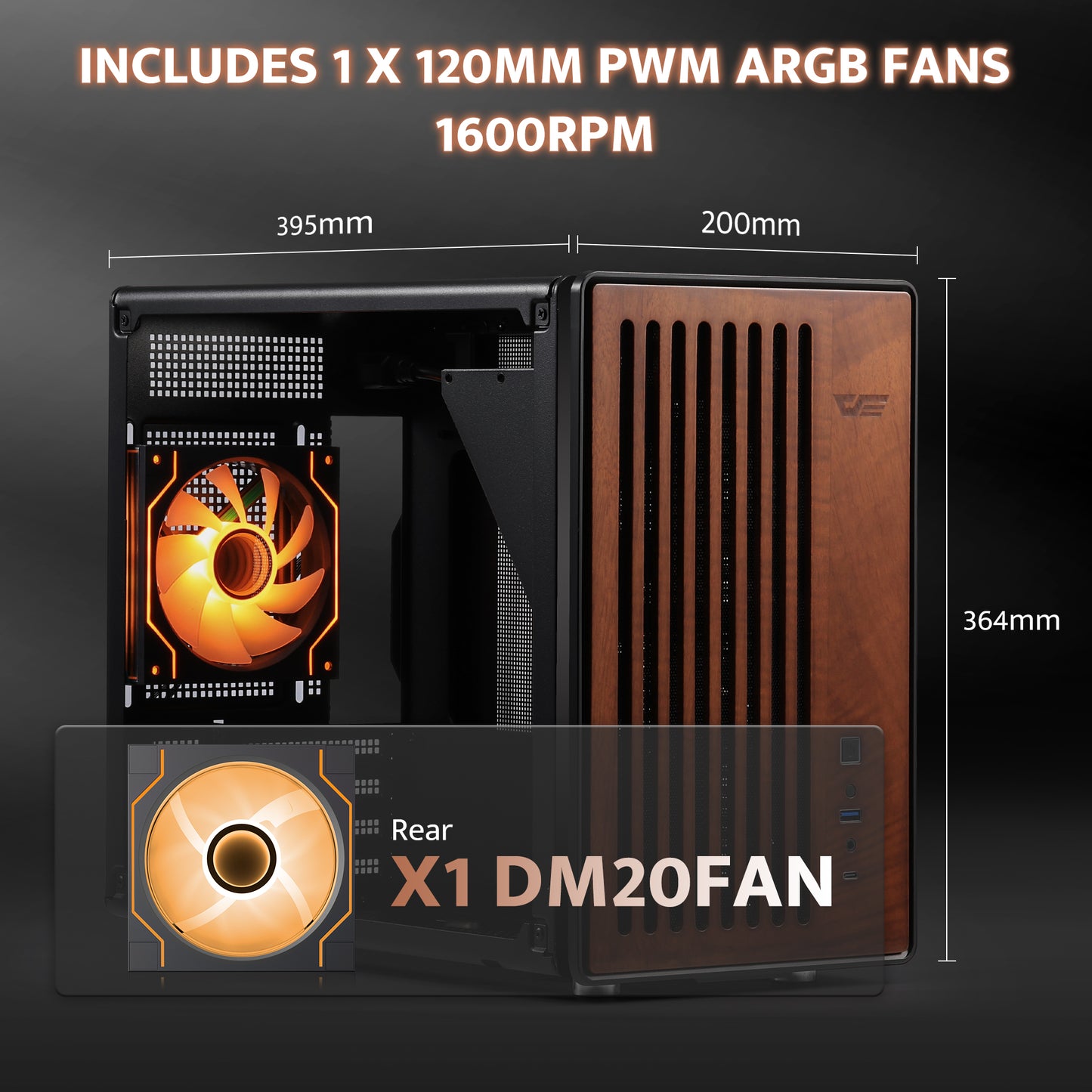 WD200 Portable Micro-ATX PC Case with Handle