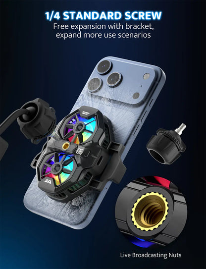 DK-GS Dual Core Phone Cooler with Clip