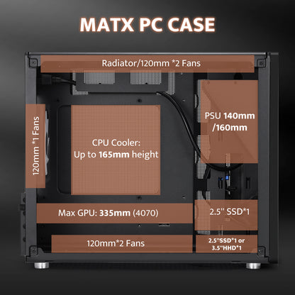 WD200 Portable Micro-ATX PC Case with Handle