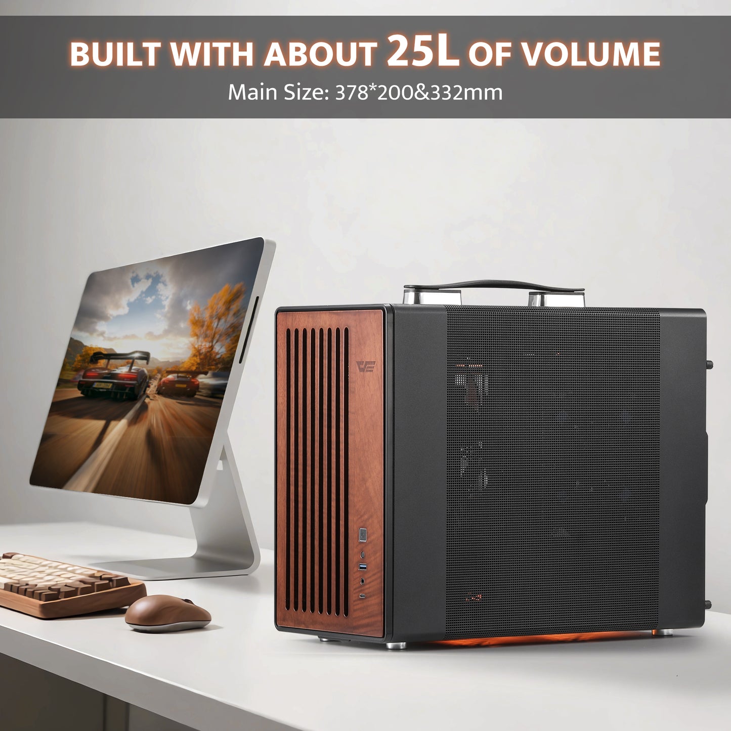 WD200 Portable Micro-ATX PC Case with Handle