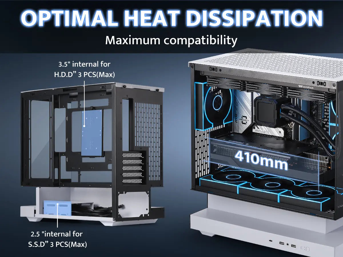 Flotherm Computer Case FLOATRON F1 M-ATX PC Case | darkFlash – darkFlash Official