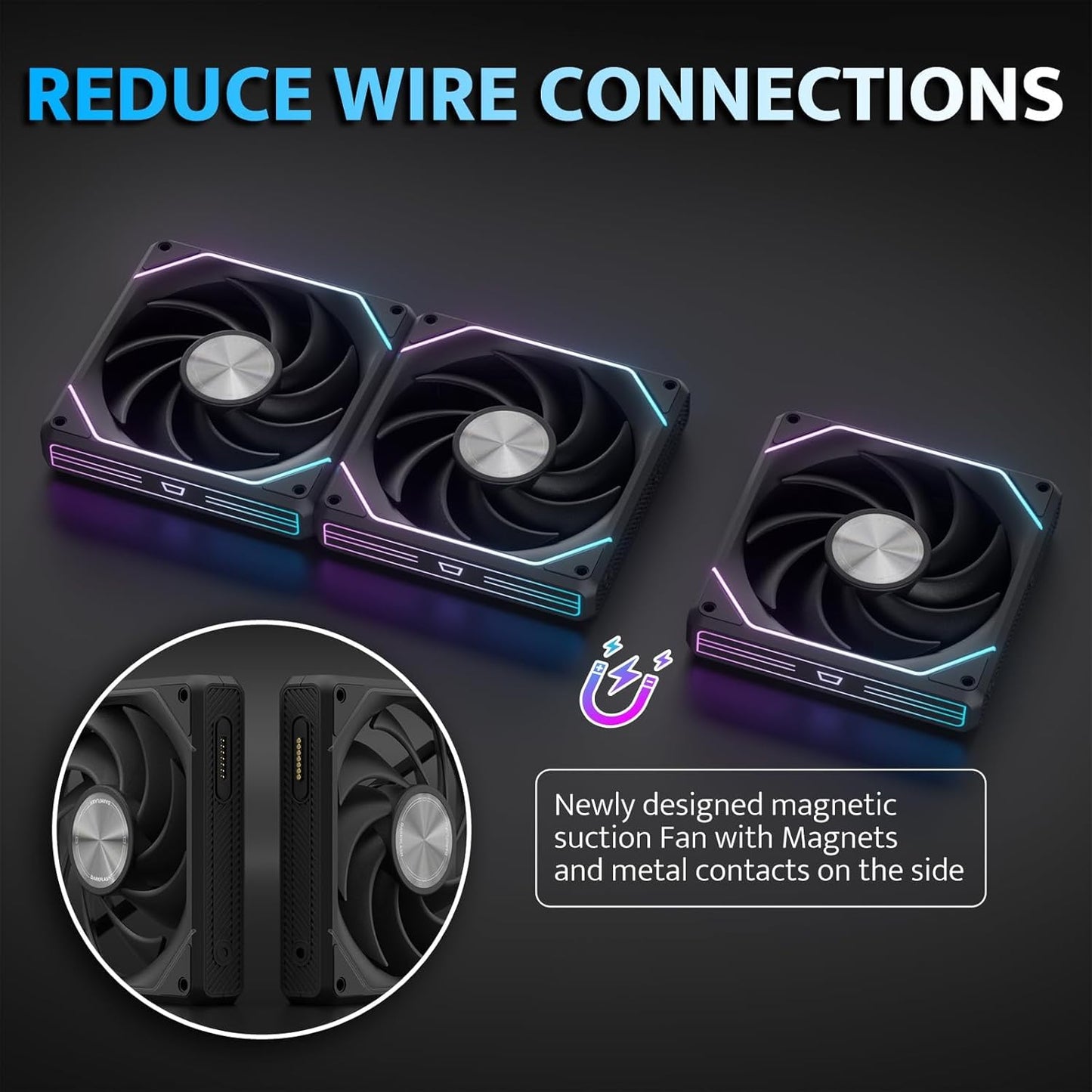 G16 Magnetic ARGB Case Fans (120mm)
