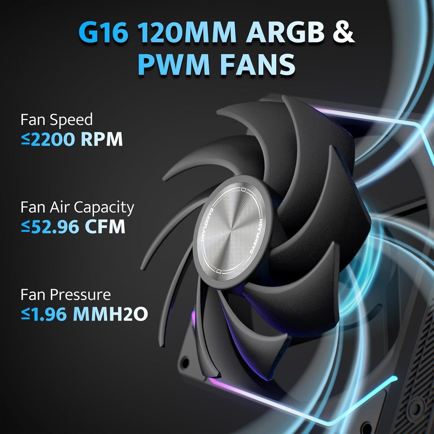 G16 Magnetic ARGB Case Fans (120mm)