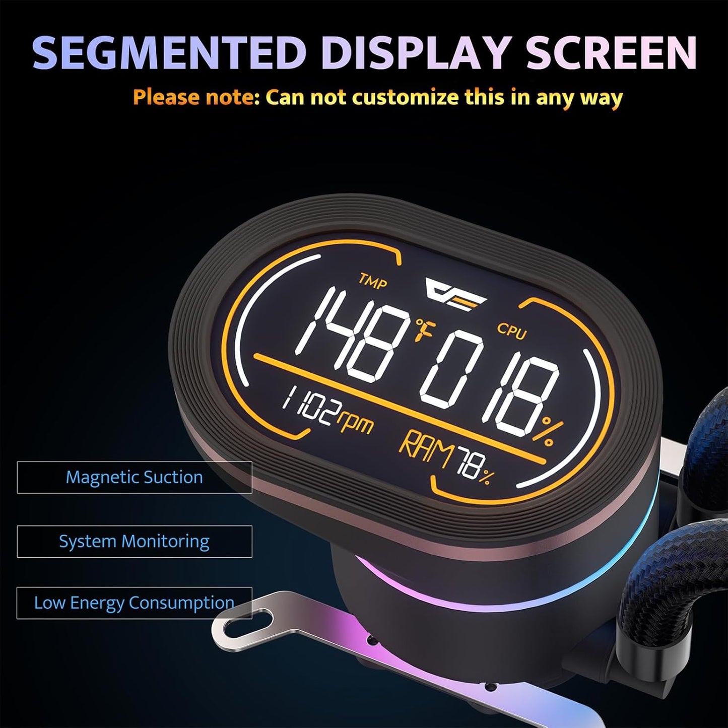 DH360D V1.2 Liquid CPU Cooler with Display