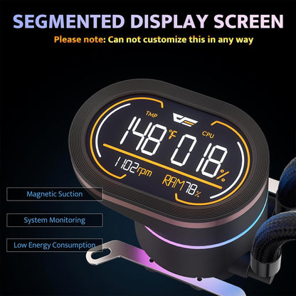 DH360D V1.2 Liquid CPU Cooler with Display