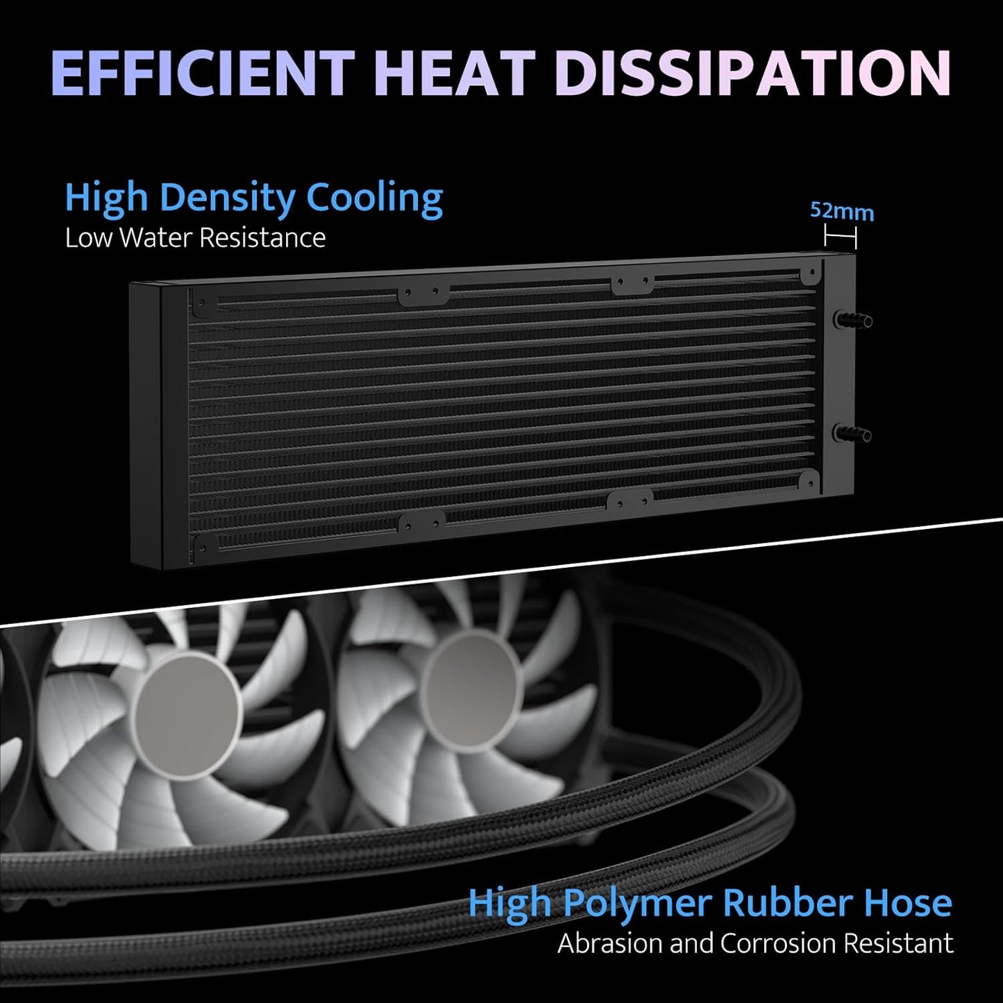 DV360S Liquid CPU Cooler with LCD Screen