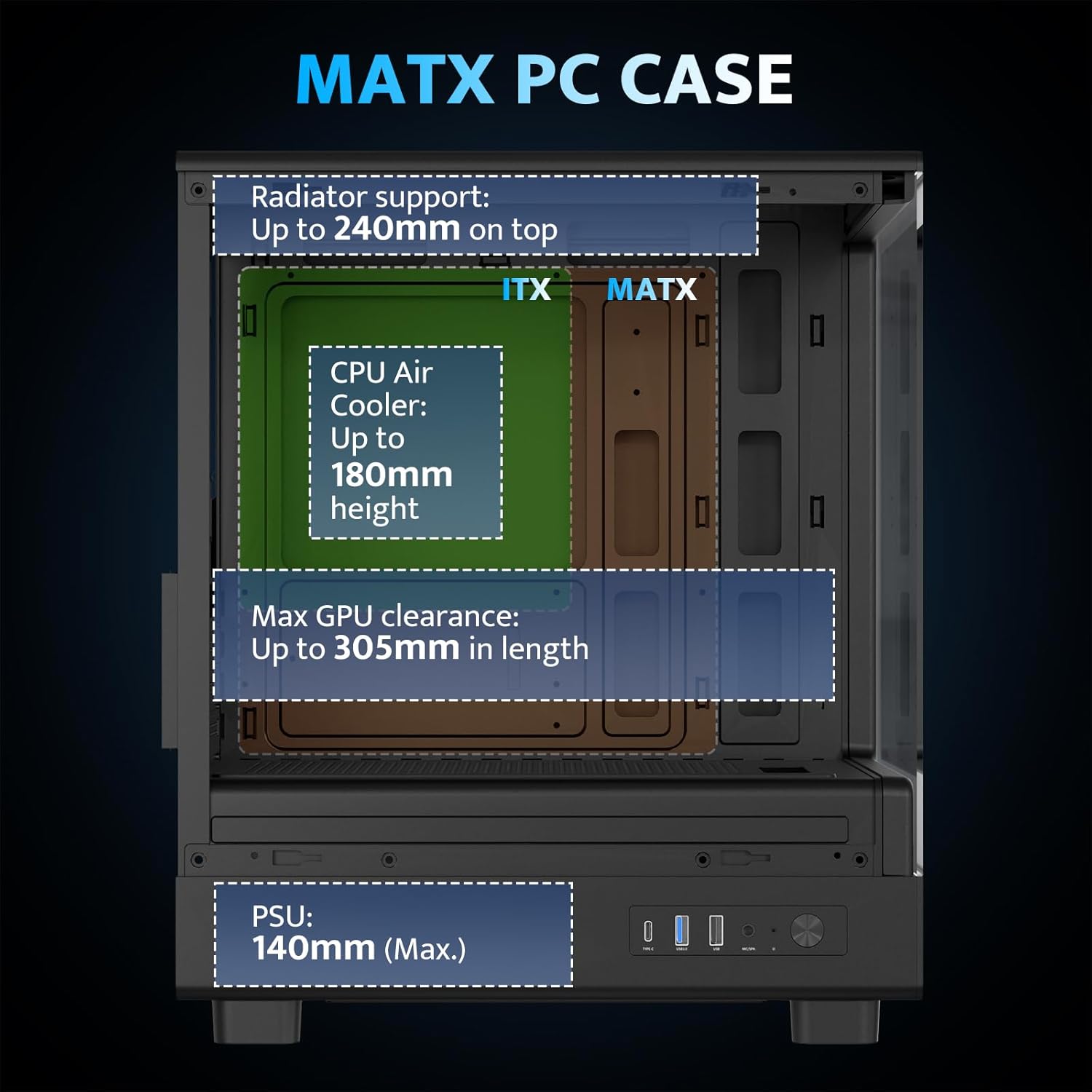 DB330M Micro ATX PC Case-3