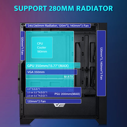 DRX70 ATX Mid-Tower Gaming PC Case-4