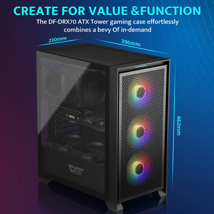 DRX70 ATX Mid-Tower Gaming PC Case-5