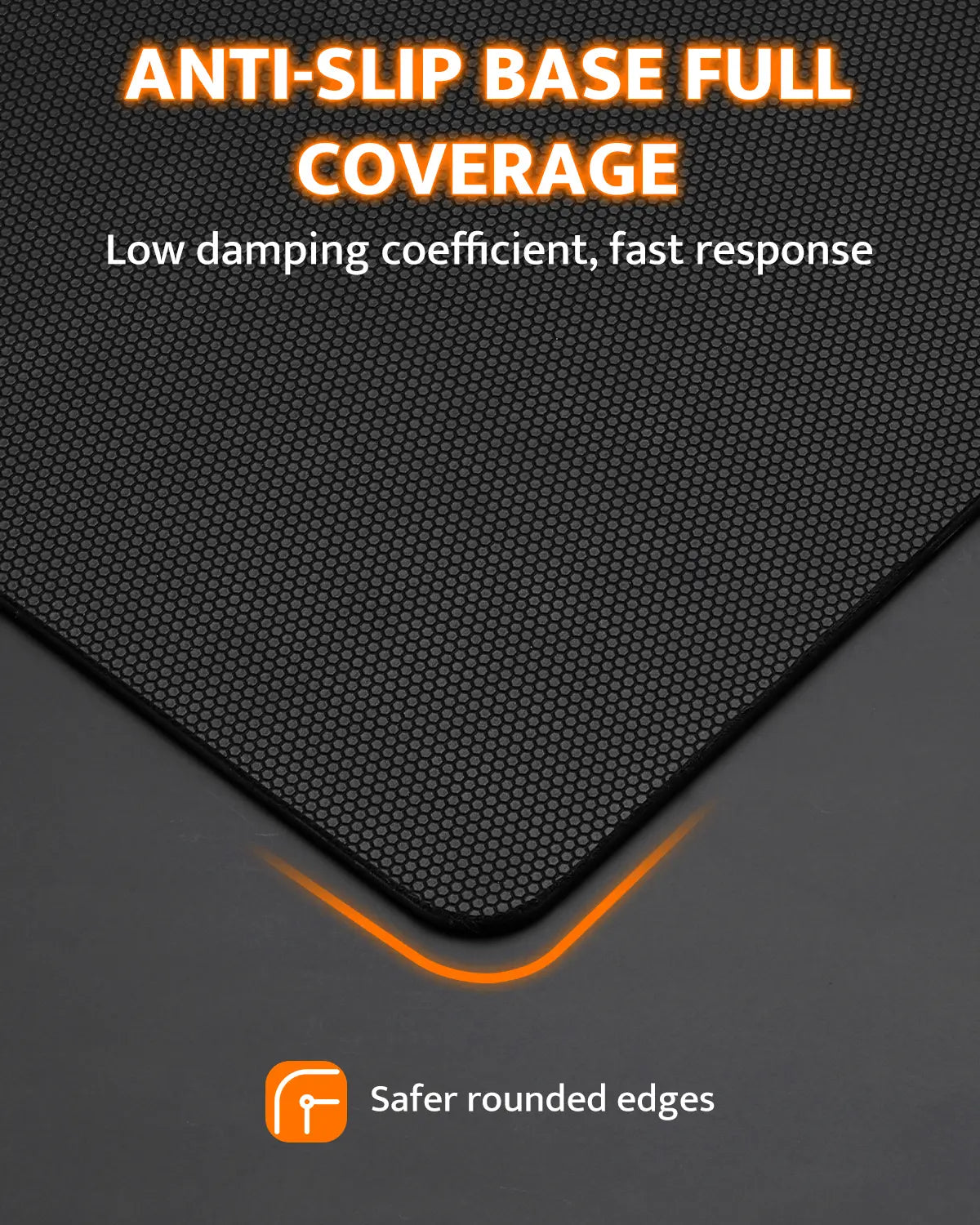 Black anti-slip mouse pad