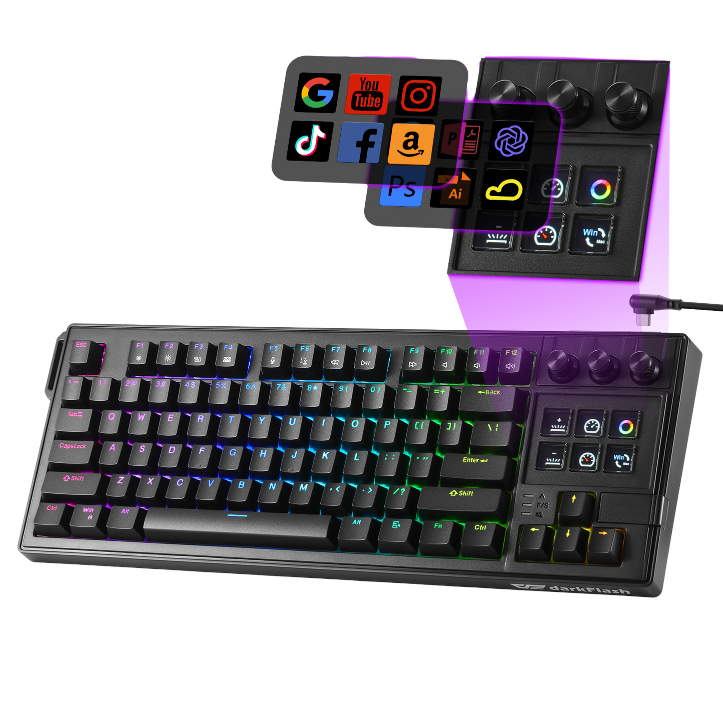K87PRO TKL Mechanical RGB Gaming Keyboard