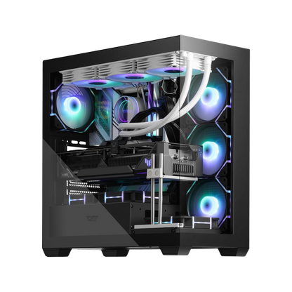 Computer pc case with RGB lighting-darkflash DS900