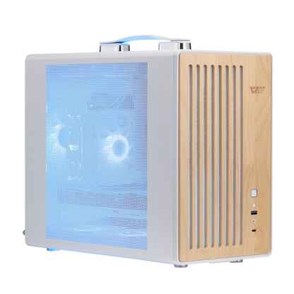 darkFlash WD200 MATX PC case-white