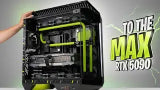 Computer hardware case with 'To the Max' branding and 'RTX 6090' text.